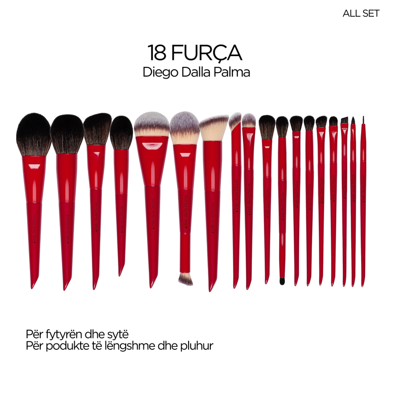 DIEGO DALLA PALMA BRUSHES FULL SET 18 PIECES